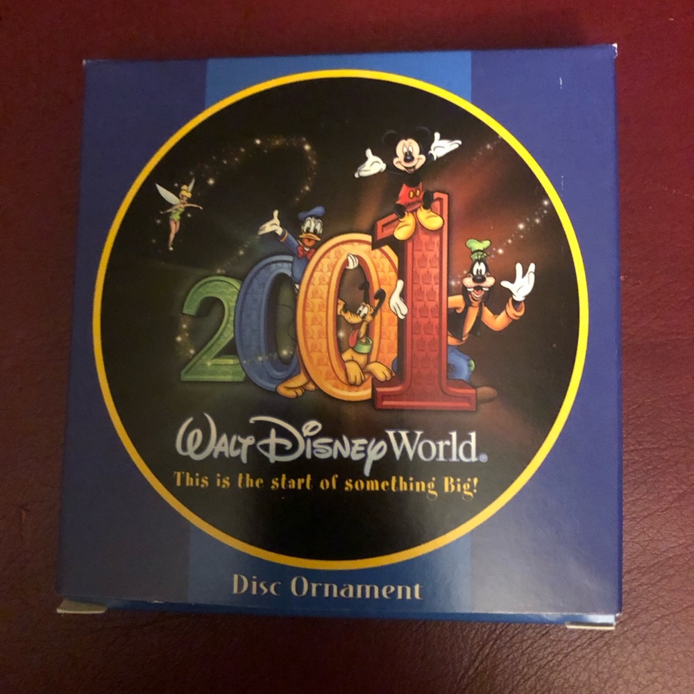 Disney’s 2001 Porcelain X-mas Hanging Disc ‘This Is The Start Of Something Big